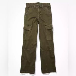 super high waisted cargo wide leg american eagle